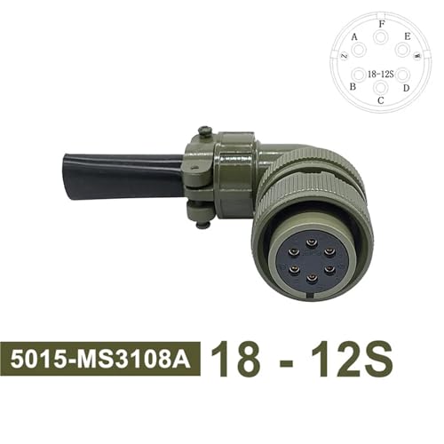 Conector circular MS3102A tipo militar para paneles de control eléctricos 2