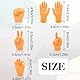 UEAVOID 6 Stück Fingerpuppe Set, Kleine Hände, Mini Hände, Gummi, Lustige Minihände, Fingerhände für Geburtstagsfeiern, Zaubertricks, Haustiere, Spiele, Party