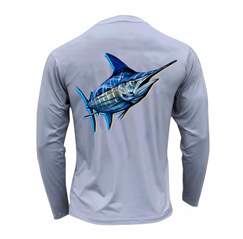 Waters Edge Men's Performance Long Sleeve Fishing Shirt UPF 50+ Sun Protection