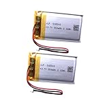 XINLANTECH 502540 Battery, 550mAh Replacement Battery for Sena SMH5 FM SMH5D Motorcycles Bluetooth Headset - Compatible with Sena SPH10H-FM SPH10HD-FM Headset Rechargable Li-ion Battery_2Pack