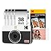 Kodak Mini Shot 2 Retro 4PASS Sofortbildkamera und Tragbarer Fotodrucker 2-in-1, 5,3×8,6 Centimeter Sofortdrucke, 38-Blatt-Bundle, Weiß