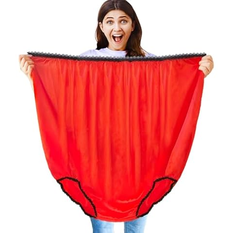 Fottaqqan Funny Giant Panties,Big Novelty Granny Prank Gag Gifts Oversized Mom Undies for Women,Men,White Elephant Gift Exchange,Wedding Party,Valentine's Gifts Cover