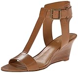 Nine West Women's Rileigh Leather Wedge Sandal