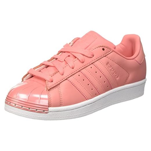 adidas Damer Superstar 80-talet metalltå-sneakers, Rosa taktil ros taktil rosa skor vit - 36 2/3 EU