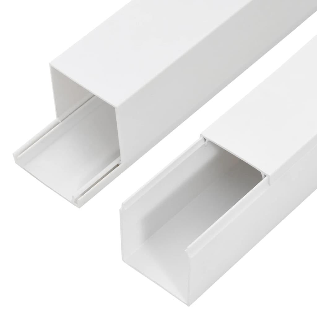Goulotte Passe Cable, Goulotte de Câble Cache-câble 50x25 mm 10 m PVC