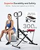 VEVOR Squat Machine, Deep Squat Rowing Machine for Home, Easy Setup & Foldable Exercise Equipment, Glute Trainer Machine with 3 High-Strength Resistance Bands, Glutes & Leg Home Workout Machine, Black