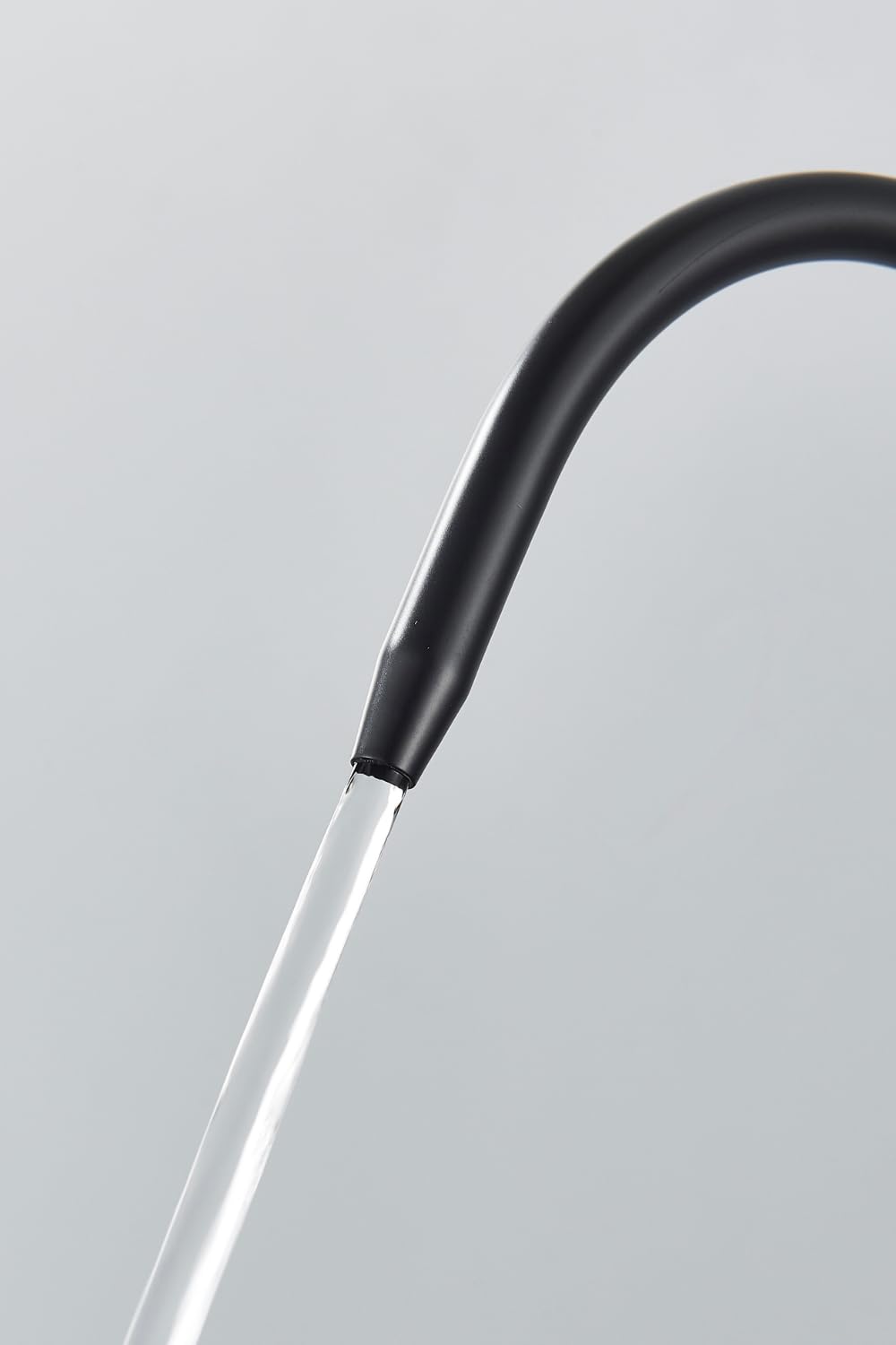 Grifo de cocina 3 vías Nordic negro mate con conexión filtro agua, manguera extraíble, giratorio 360°