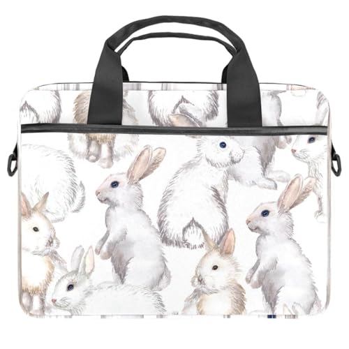 Funda bandolera para laptop de 13 a 14.5 pulgadas White Rabbits multicolor con protección acolchada