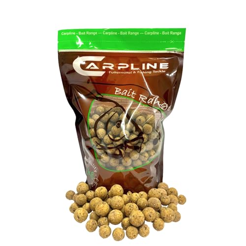 Carpline24 Premium Boilies Tinuts Tigernuss - 1 kg - 20 mm - Karpfenköder zum Angeln, Futterboilies zum Anfüttern von Karpfen, Carp Baits, Angelfutter mit Lockstoff