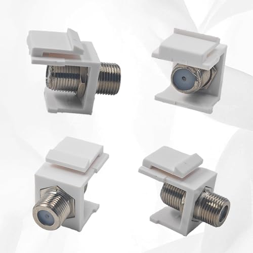 5 Conectores F-Type RG6 Keystone Jack Insert 2GHz miniatura 3