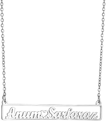 YAFEINI Personalized Name Necklace 925 