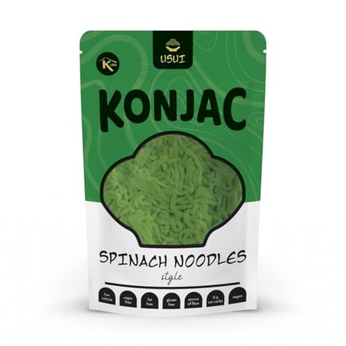 Usui-fideos con espinacas konjac en salmuera, 270 g (5 kcal, 0 g carbohidratos)