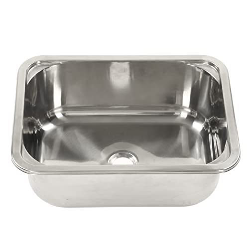 Kit de fregadero de acero inoxidable 304 para caravana, lavabo duradero a mano con tabla de cortar acrílica para cámper y cocina, fácil instalación, diseño que ahorra espacio