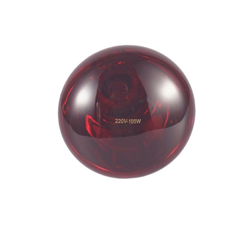 Red Heat Lamp Bulb Outdoor 100W Infrared Bulb for Bearded Chicks Heating Use-Health & Beauty - Natural & Alternative Remedies - Light Therapy Devices-image-33