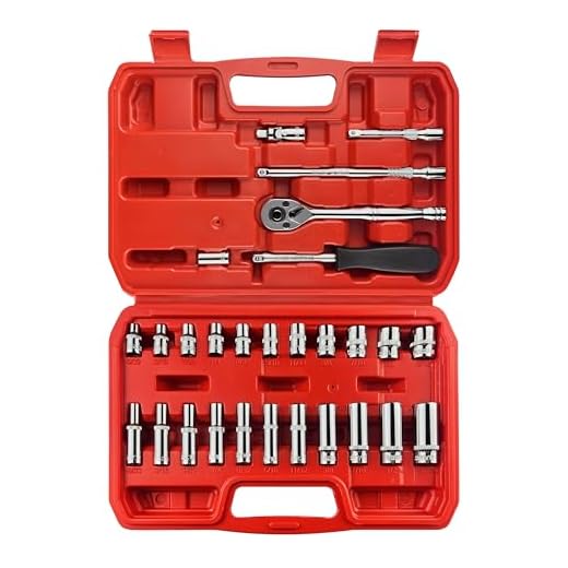 EACELIY 28pcs 1/4" Drive Impact Socket Set,Drive Master Socket Set,SAE, Deep&Shallow with Universal Joint,Extension bar,Ratchet Wrench,Hex Bit Holder,Spinner Handle,6 Point,CR-V Steel,Mirror Chrome
