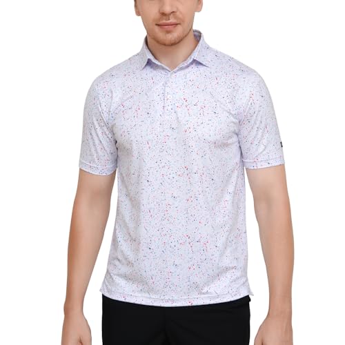 Polo de Golf para Hombre Manga Corta Secado Rápido Rendimiento Transpirable Cuello Rigido miniatura 6