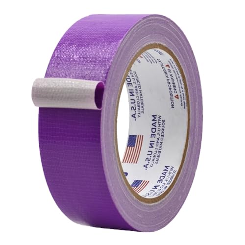Image of MAT Duct Tape Purple Industrial Grade, 1.5 inch x 60 ft. Waterproof, UV Resistant for Crafts, Home Improvement, Repairs, & Projects