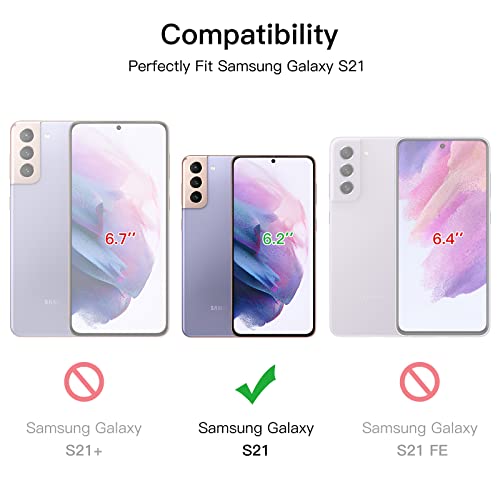 Image of JETech Screen Protector Guard for Samsung Galaxy S21, 2+2 Pack | with Camera Lens Protector, HD Clear Tempered Glass, Anti-Scratch Protection, Easy Installation Tool