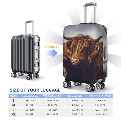 VOSERY Travel Luggage Cover - Yak (9) Washable Suitcase Covers Protector Fits 18-32 Inch Luggage4