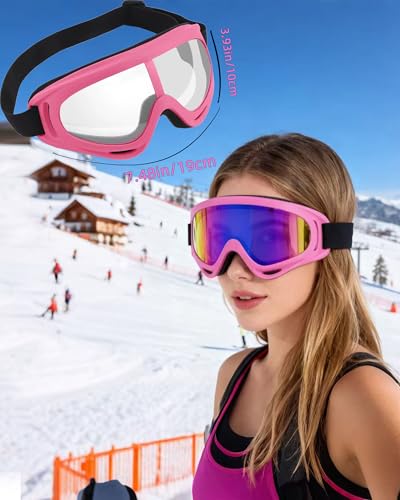 Image of 2 Pair Motorcycle Goggles Ski Goggles Dirt Bike ATV Riding Glasses