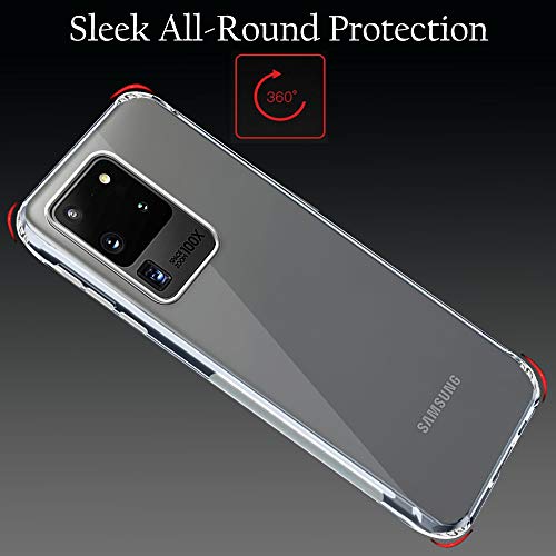 Image of TheGiftKart Transparent Crystal Clear Back Cover Case for Samsung Galaxy S20 Ultra | Shockproof Soft TPU Case | Cushioned Edges for Ultimate Protection Back Cover Case (TPU, Transparent)