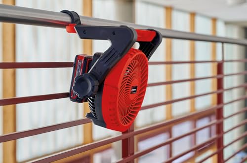 Miniatura 4 de Einhell Ventilador Con Batería Ge-Cf 18 2200 Li-Solo Power X-Change 18 V, Iones De Li, 3 Niveles De Velocidad, Cabeza De Ventilador Giratoria En 360 , Envío Sin Batería Ni Cargador