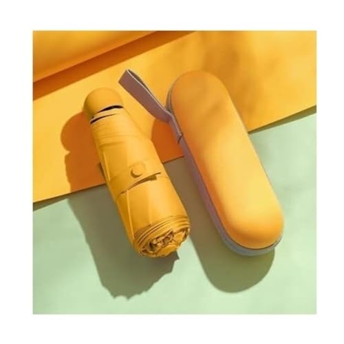 OXOAMP Folding Umbrellas Sun Umbrella Sunscreen Anti-ultraviolet Sunny And Rain Dual-use Female Five-folding Capsule Small Portable Sunshade Lightweight