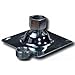 Midwest TPSFH12 Square Base Flexible Fixture Hanger Sheet Steel, Screw-On And Nail-On Mounting,