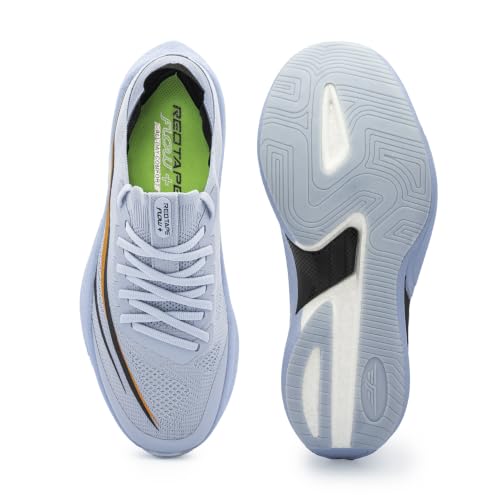 Image of Red Tape Men's Sport Shoes Green Knitted Textile Round Toe Lace-Up