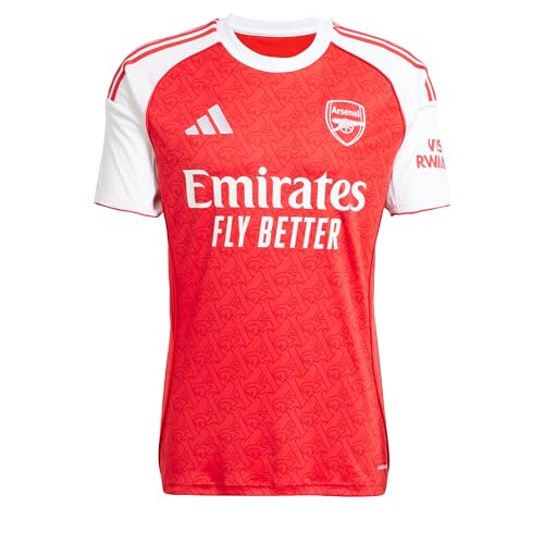 Maillot Adidas pour homme Arsenal domicile 2025 2026, rouge/blanc, L