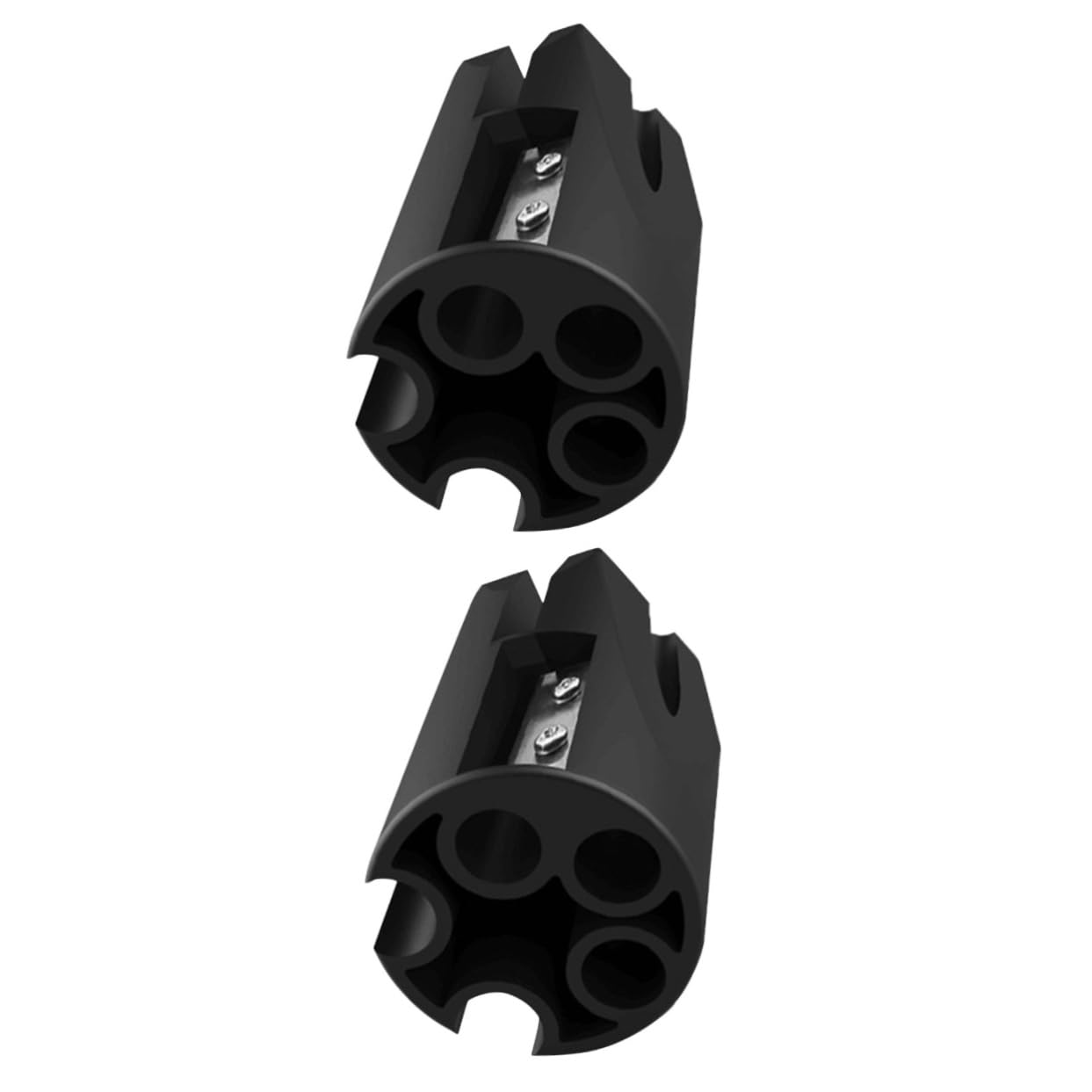2pezzi Temperamatite Per Matite Cosmetiche Strumento Per Affilare Matite Per Sopracciglia Accessorio Di Makeup Leggero e Durevole Per Viaggi e Uso Quotidiano