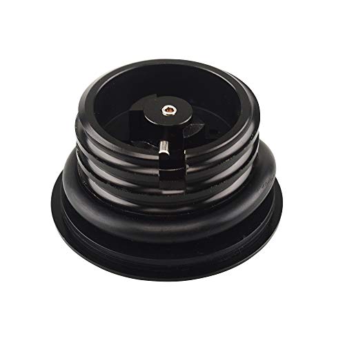 Duilu Motorcycle Clockwise Fuel Gas Oil Tank Cap, Black Pop-Up Gas Cap For 1982-2018 Vented Fuel Tank #TOP1