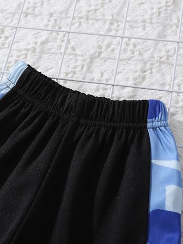 Image of Boys Shorts Set 4 Pieces Athletic Outfits Short Sleeve Tee Shirt and Summer Shorts Set 3-12Y