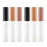 RAYNAG 6 Pieces Hexagonal Empty Ligloss Tubes Refillable Lip Glaze Bottle Containers for Making...