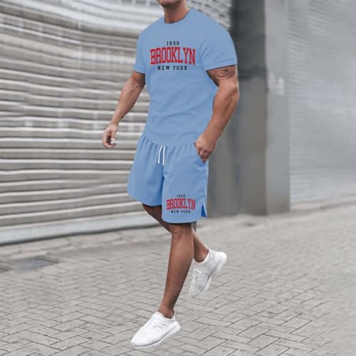 Ensemble de loisirs légers imprimés lettres et pantalon fluide