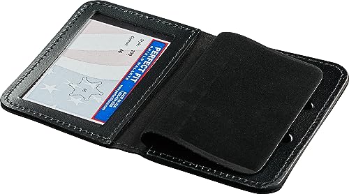 Perfect Fit NY County Sheriff Badge Wallet Bifold Badge and Id Case 6 Point Star Black Leather (cutout 46)2