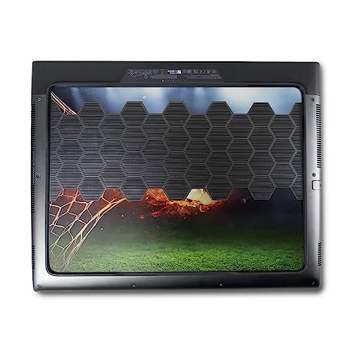 Image of MightySkins Skin Compatible with Alienware M18 R1 (2023) Full Wrap Kit - Flaming Soccer Ball | Protective, Durable, and Unique Vinyl Decal wrap Cover | Easy to Apply & Change Styles | Made in The USA