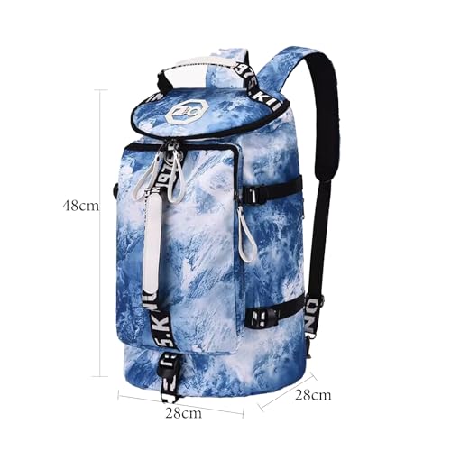 Gym Sport Bag Backpack Duffle Bag for Men and Women Black2