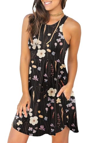 Image of HiMONE Vacation Dresses for Women 2025 Summer Dress Women's Casual Sundresses Casual Beach Petite Sun Dress XS-2XL