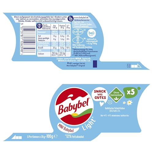 Light Semisoft Cheese Snacks, Individually Portioned for Convenient Snacking, Lactose-Free, 20g x 10 Pack