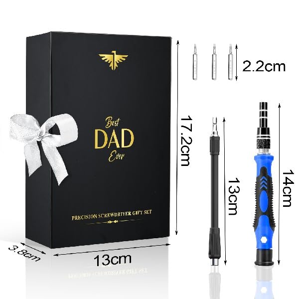 Wearxi Gifts for Men, 60 in 1 Precision Screwdriver Set, Multi Tool Gadgets Stocking Fillers for Men, Ratchet Screwdriver Bit Set, Mens Gifts for Dad Birthday Presents for Dad Christmas Gifts for Him - Image 5