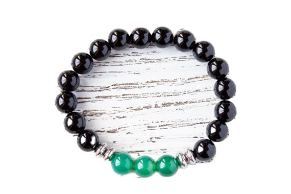 Bracelet mixte stretch de 7 pouces en minéraux naturels, idée cadeau idéal de protection