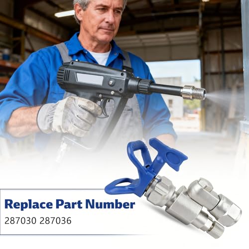 Image of 287030 CleanShot Shut-Off Valve Swivel Joint Fit for Graco Titan Wagner 7 8-Inch Threads Size Airless Paint Spray Guns Pole Extensions Anti-Spitting Valve Adapter Replace 287036 (Model 2)
