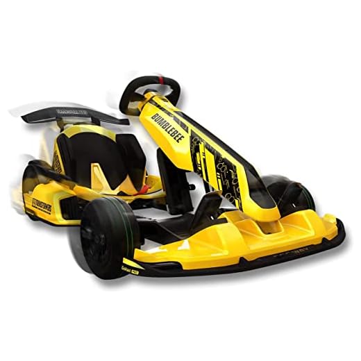 Segway Transformer Electric GoKart Pro Bumblebee Limited Edition, Outdoor Race Pedal Go Karting Car for Kids and Adults, Adjustable Length and Height, Ride On Toys (Ninebot S MAX Included)