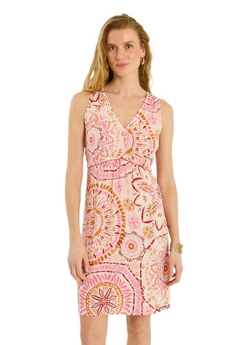 Robe courte sans manches imprimée contre la chaleur pour rester élégante
