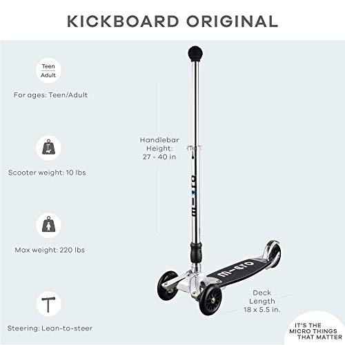 Micro Mobility Kickboard kickboard original 2.0, Silber, 44x14cm