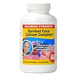 Barefoot Coral Calcium Complete 1500mg, 240 Capsules- Coral Calcium Supplement Developed by Bob Barefoot- Supports Bone Health & PH Levels- Contains Calcium, Magnesium, Vitamins