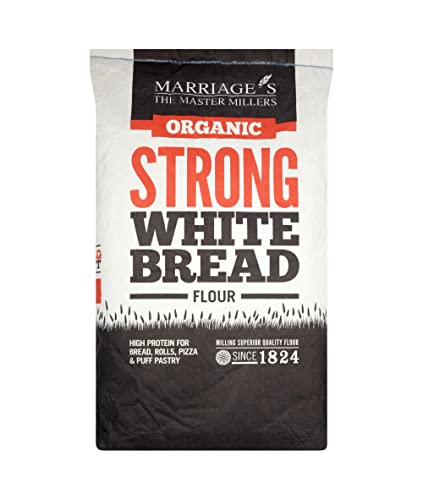 Marriages Organic Strong White Bread Flour, 16 kg