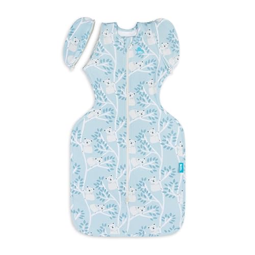 Image of Love To Dream Swaddle Up Transition Swaddle, 1.0 TOG, Patented Zip-Off Wings, Gently Help Baby Transition from Being Swaddled to Arms Free When Showing Signs of Rolling. 19-24 lbs, Mini Koalas