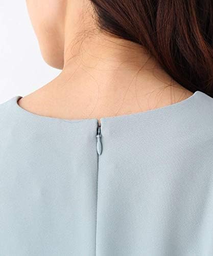 Amazon Co Jp オペークドットクリップ マキシ ロングワンピース 洗える ウエストタックワンピース N レディース ライトブルー 091 36 S 服 ファッション小物